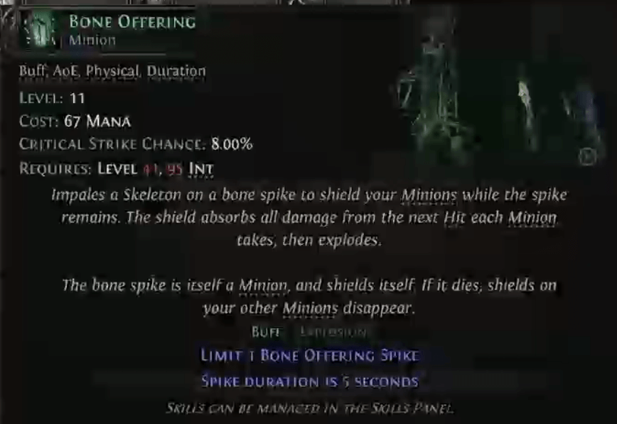 poe 2 bone offering